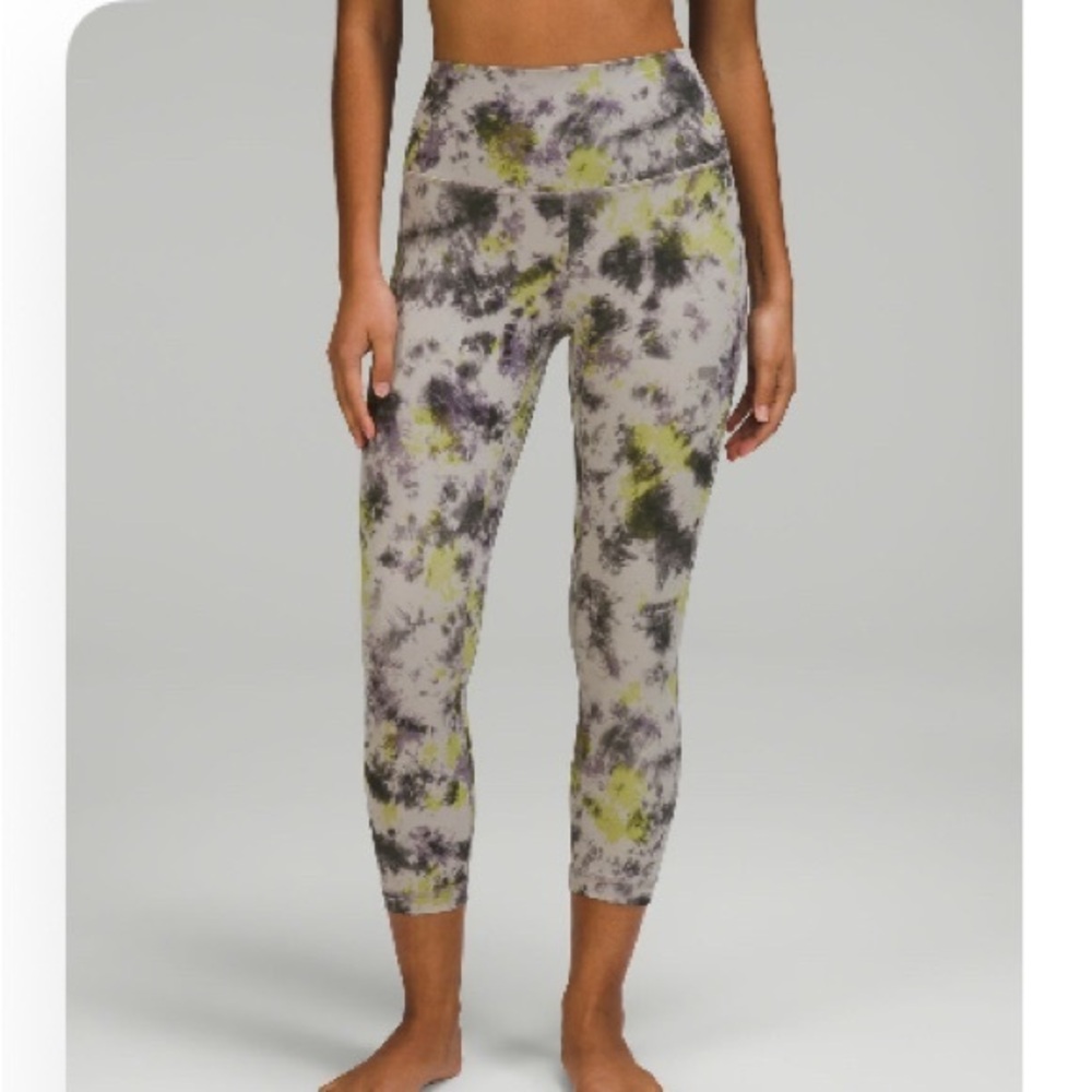 Lululemon Align Radical Tie Dye High-Rise Crop 21” 4